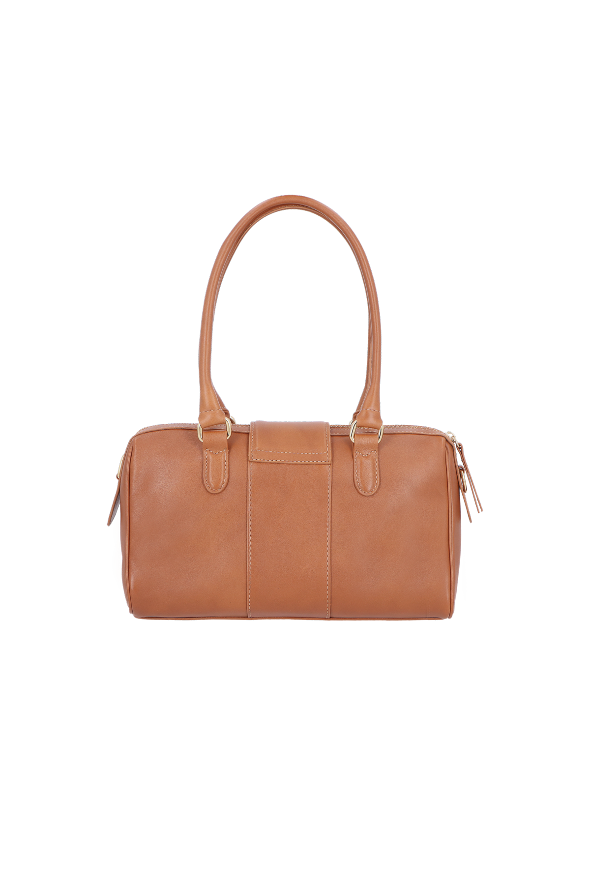 BOLSA PEQUENA EM COURO CARAMELO