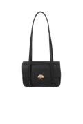 BOLSA MÉDIA EM COURO PRETO