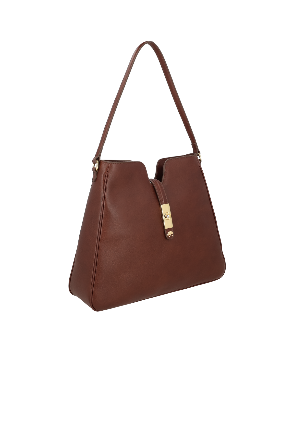 BOLSA HOBO GRANDE COURO MARROM