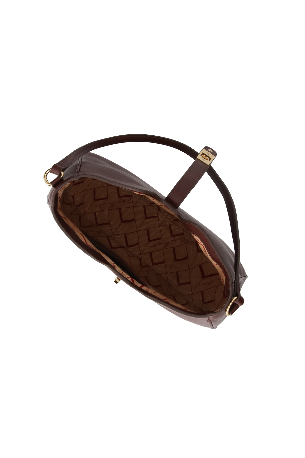 BOLSA HOBO GRANDE COURO MARROM