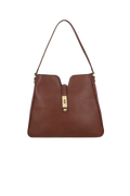 BOLSA HOBO GRANDE COURO MARROM