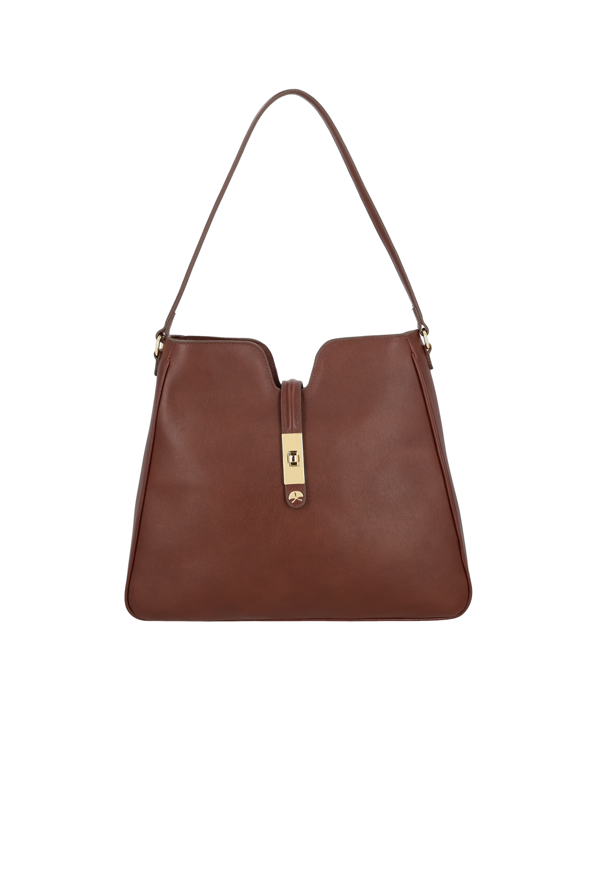 BOLSA HOBO GRANDE COURO MARROM